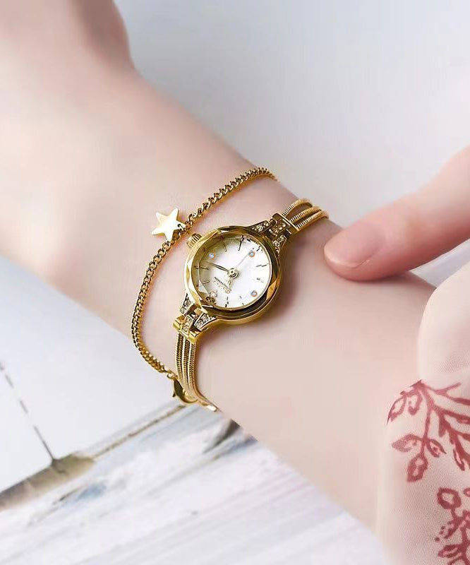 Vogue Blue Alloy Tempered Glass Watches