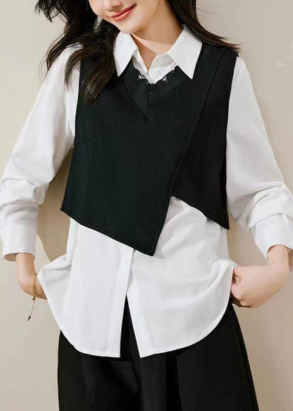 Green Vest and Shirts Cotton Two Pieces Set Spring
