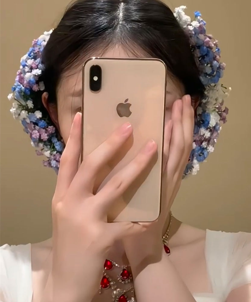 Rainbow Alloy Baby's Breath Hairpin