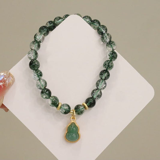 6.5mm Green Phantom Confidence Spiritual Bracelet