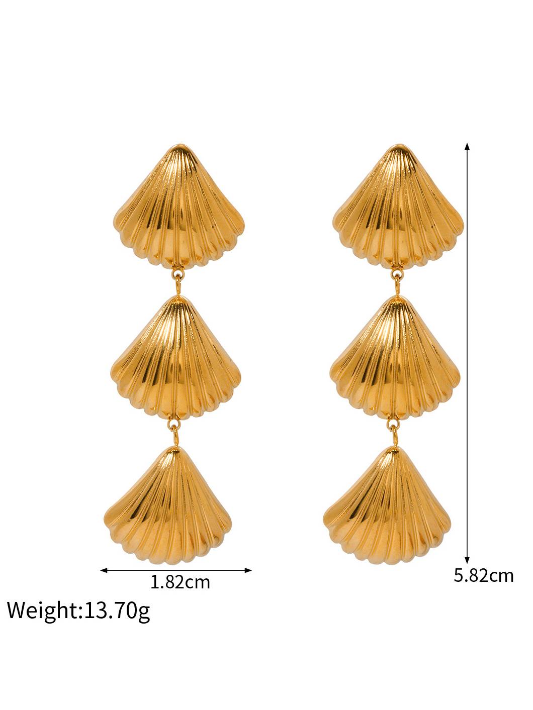 Shell Earrings Ring and Necklace