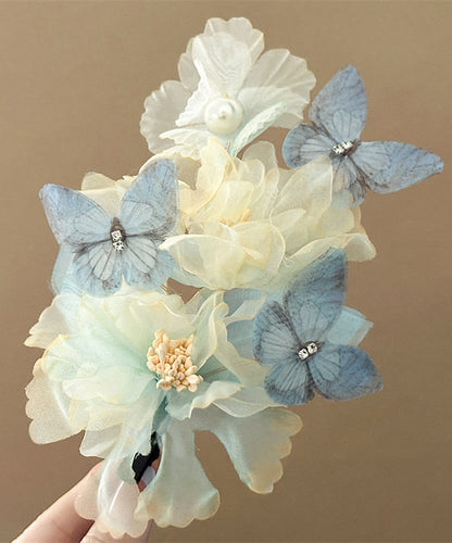 Boutique Little Yellow Tulle Alloy Hairpin