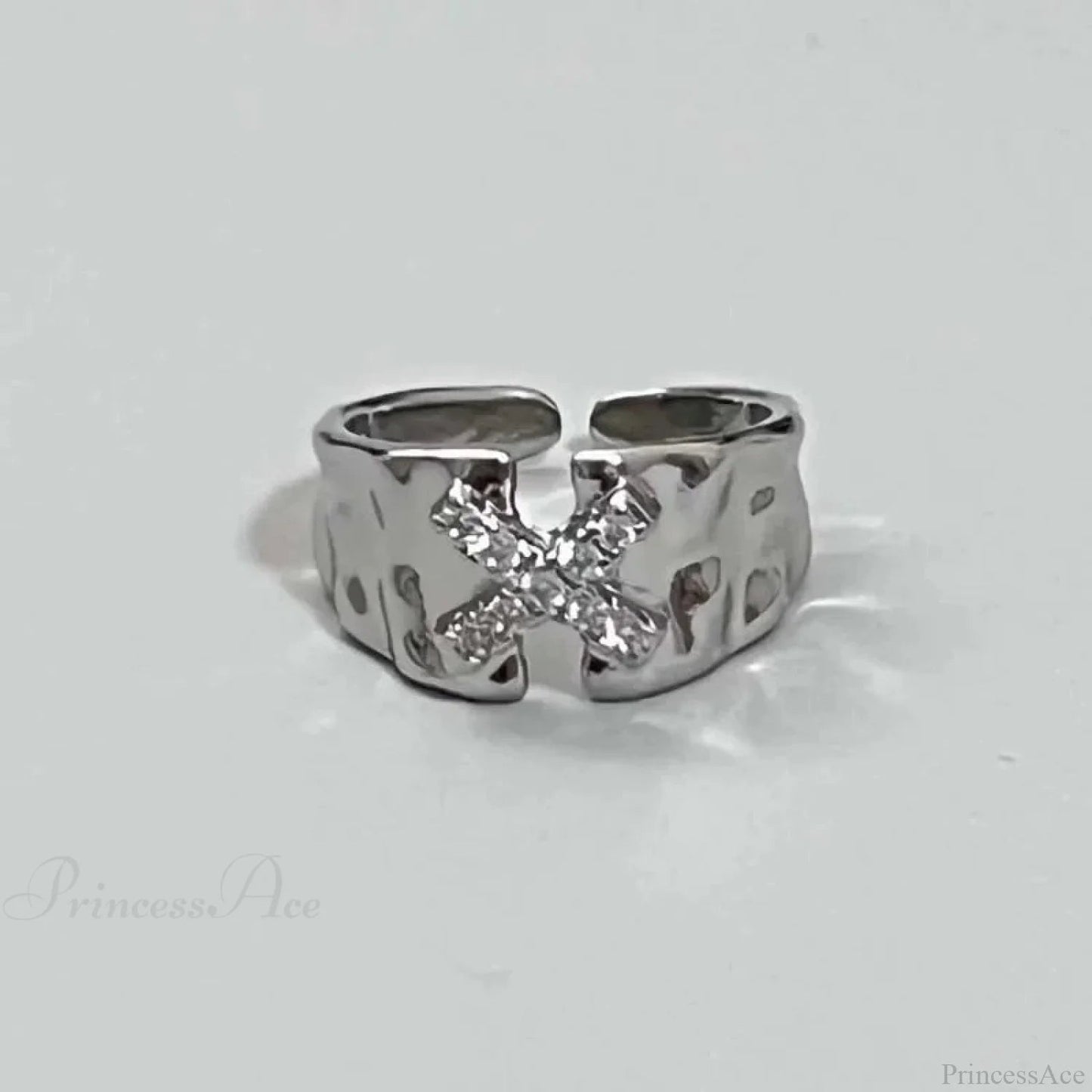 Unpredictable Cross Star Gothic Ring
