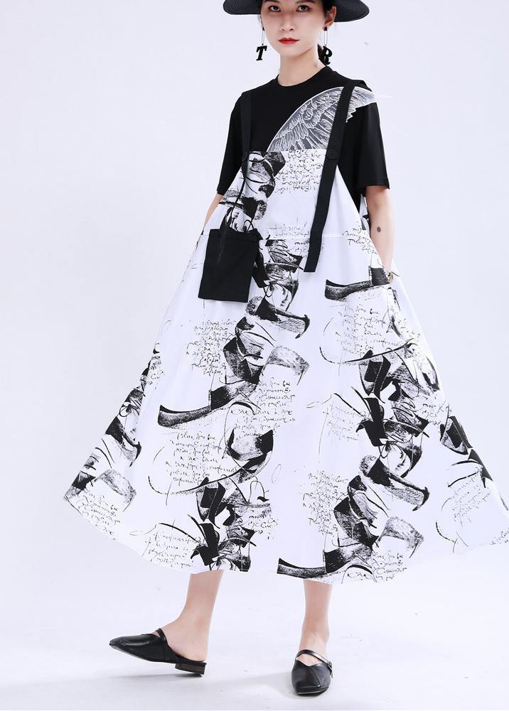 Black Embroidery Appliques Cotton Tee Summer