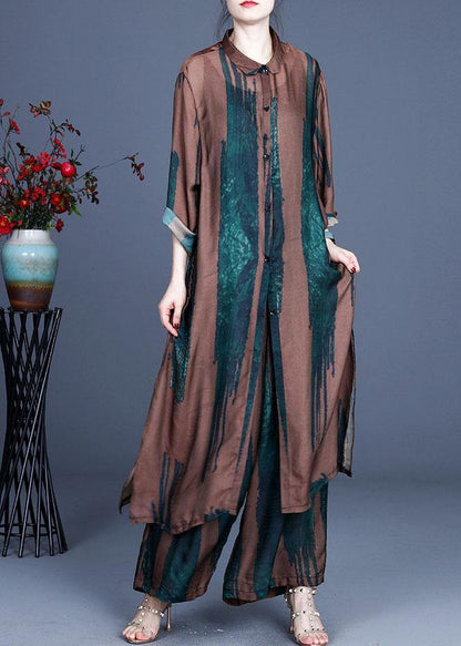 Italian Chocolate Summer Chiffon Vacation Dresses