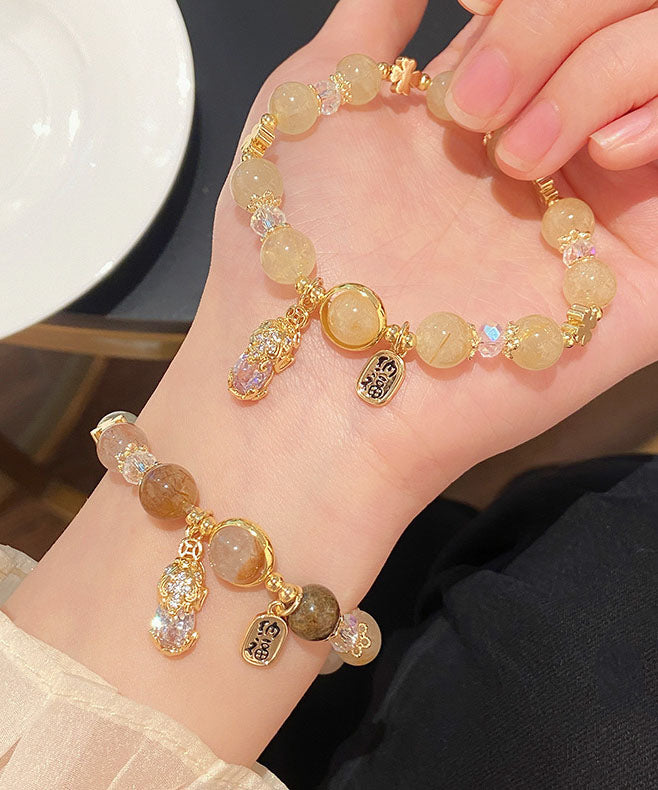 Rainbow Crystal a Mythical Wild Animal Charm Bracelet