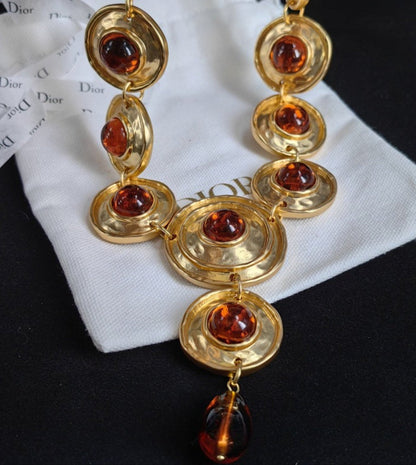 Rosa Amber Statement Necklace