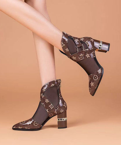 New Hollow Mesh Short Boots Spring and Summer