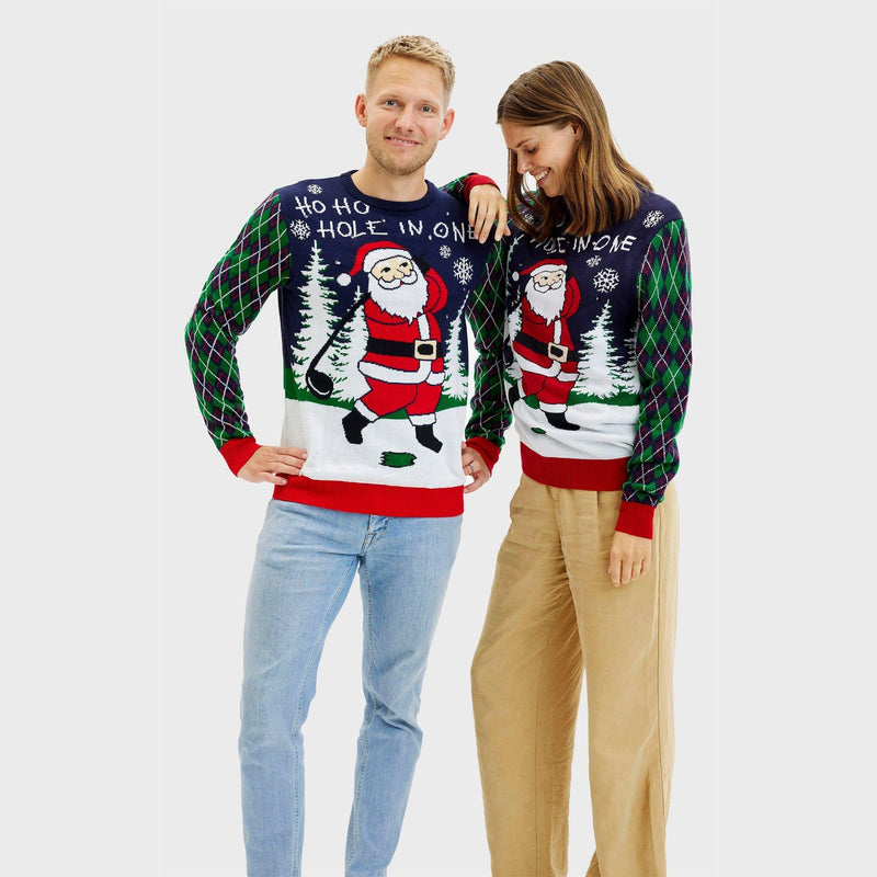 Ho Ho Hole In One Christmas Sweater Men's