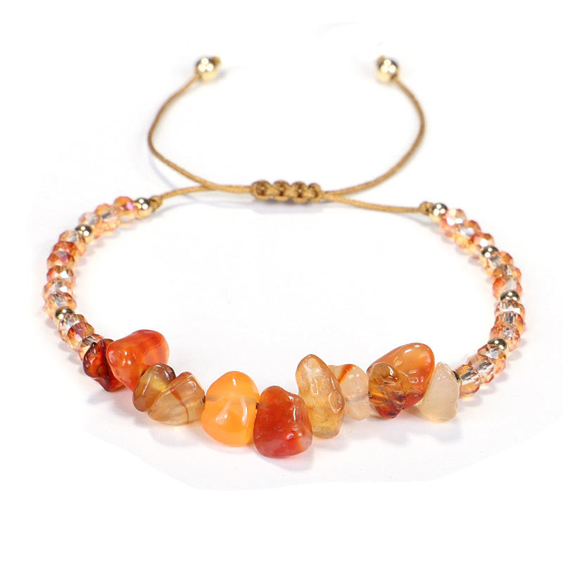 Amethyst Purify Knit Bracelet With 8mm Healing Stones