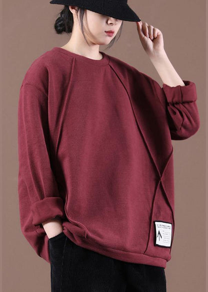 Street Wine Red Sweatshirt
