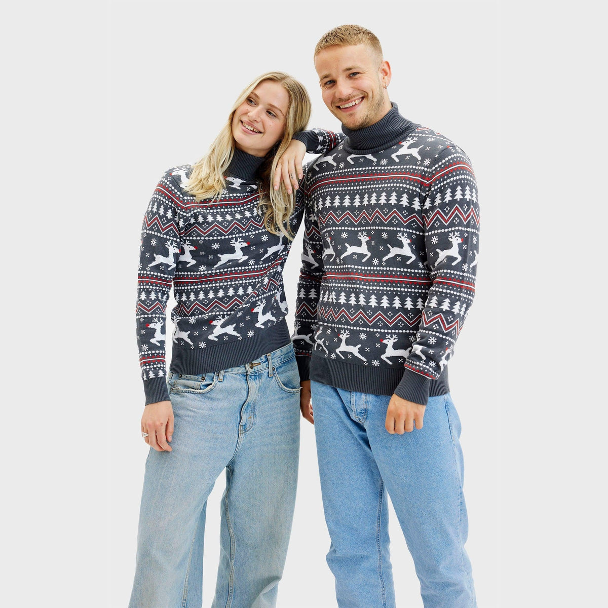 The Stylish High-Neck Christmas Jumper Men's