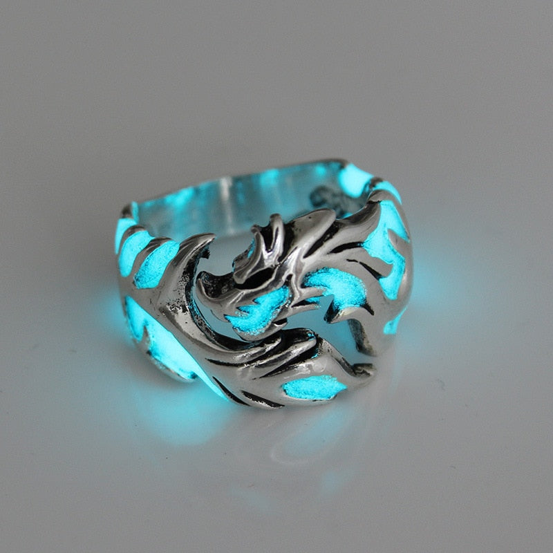 Luminous Dragon Rings - Resizable