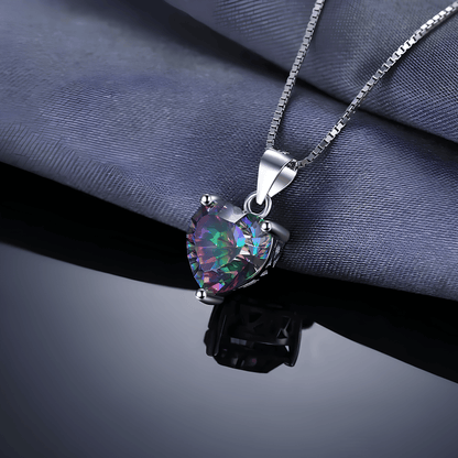 Heart of Healing Light Rainbow Topaz Necklace