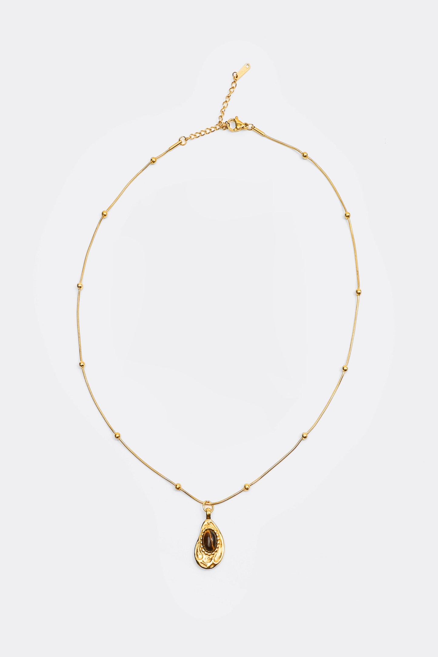 Water Drop Charm Opal Decor Necklace