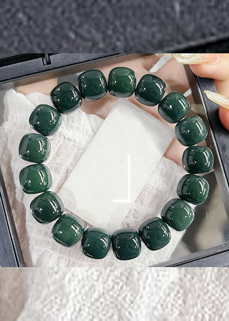 Blackish Green Bodhiko Buddha Beads Bracelet