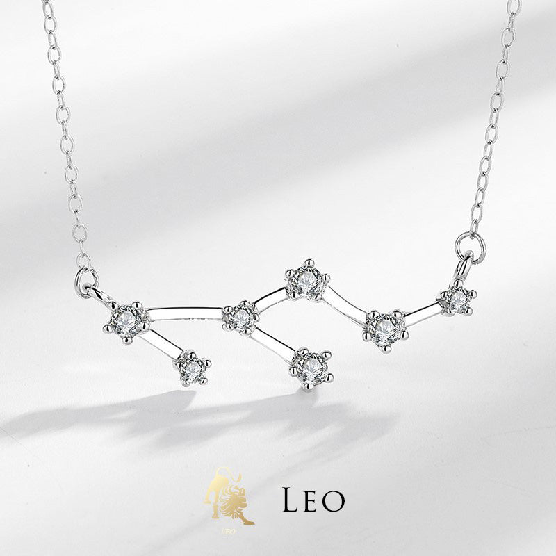 Buddha Stones 925 Sterling Silver 12 Constellations of the Zodiac Astrology Blessing Necklace Pendant