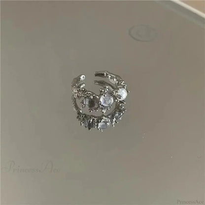 Unpredictable Cross Star Gothic Ring