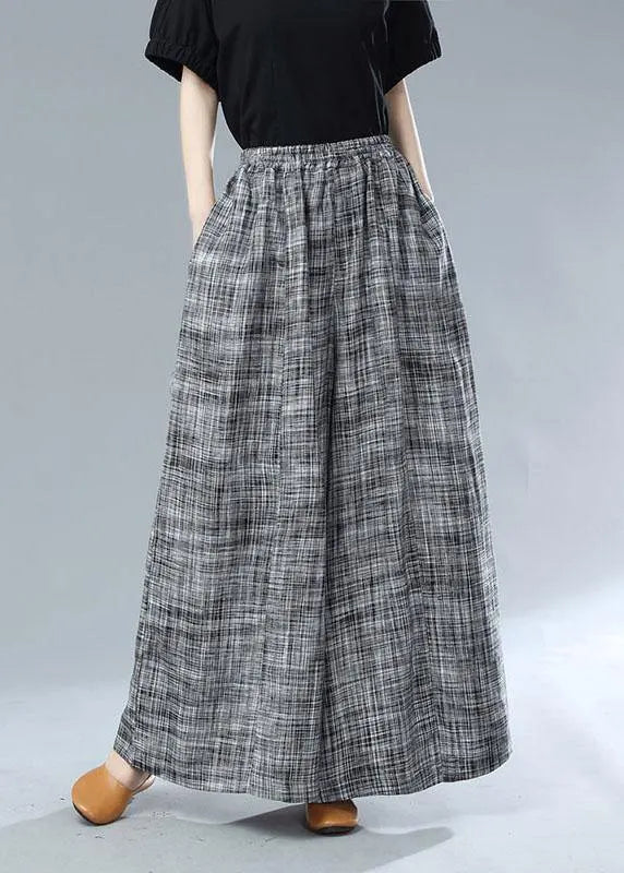 Black Pockets Wide Leg Fall Pants