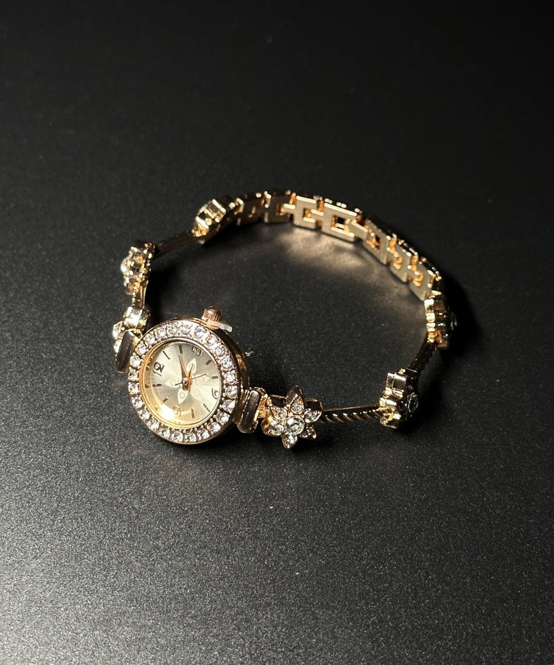 Original Design Gold Metal Alloy Zircon Watches