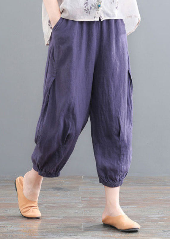 Apricot Wrinkled Print Linen Two Piece Set Outfits Short Sleeve