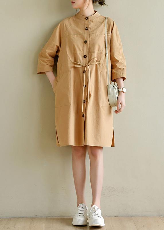 Button Down Holiday Cotton Dress
