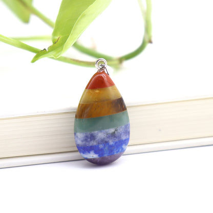 7 Chakra Crystal Stone Pendant | Spiritual Healing Necklace