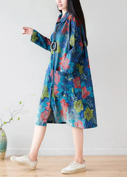 Style Green Peter Pan Collar Pockets Trench Coats Spring