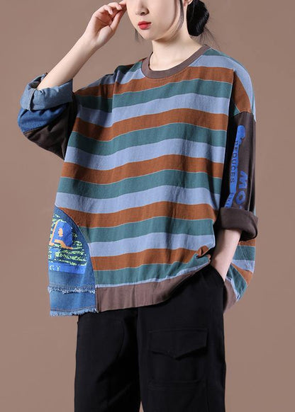 New Striped Knee Spring Tops