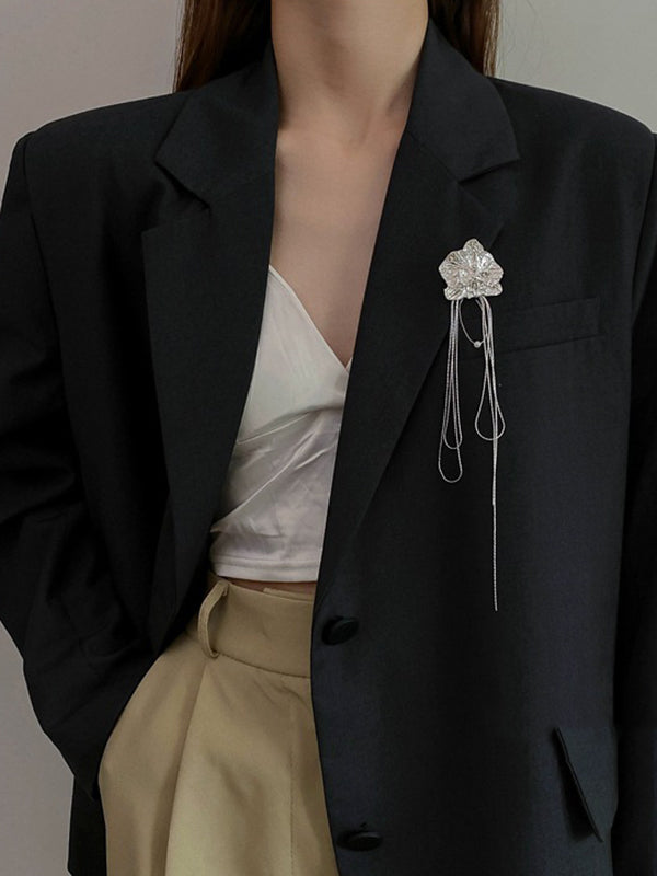 Original Stylish Color Tasseled Brooch