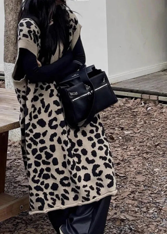 Rose V Neck Print Cotton Knit Long Dresses Fall