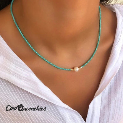 Freshwater Pearl Necklace (4 Color Options)