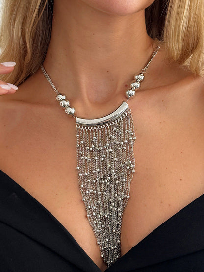 Geometric Tasseled Necklaces Accessories