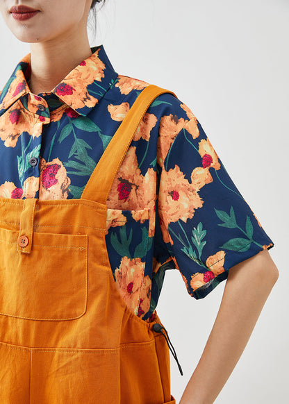 Oversized Print Cotton Two Pieces Set Fall