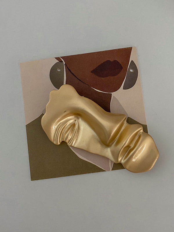 Artistic Retro Matte Mask Brooch
