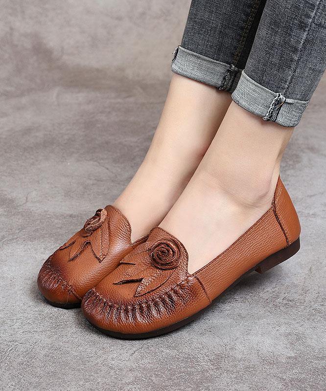 Black Cowhide Leather Loafer Shoes Loafer Shoes