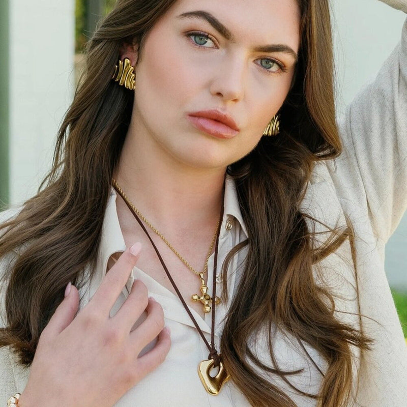 Brown Gold Macie Pendant Necklace Macrae & Co.
