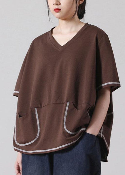 Chocolate Pockets Cotton Short Sleeve Tee