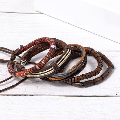 Classic Small Leaf Red Sandalwood Spiritual Bracelet for Protection