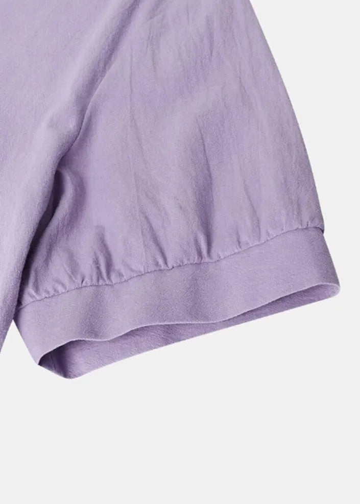Art White O Neck Pockets Cotton Long Dress Summer