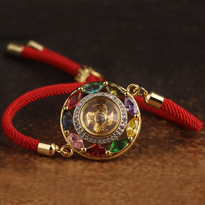 Copper Zircon Wealth Luck Bracelet Necklace | Spiritual Jewelry