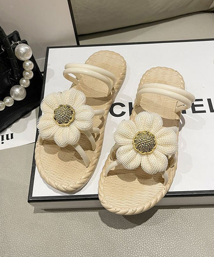 Fashionable Black Roman Slide Sandals Soft Soles