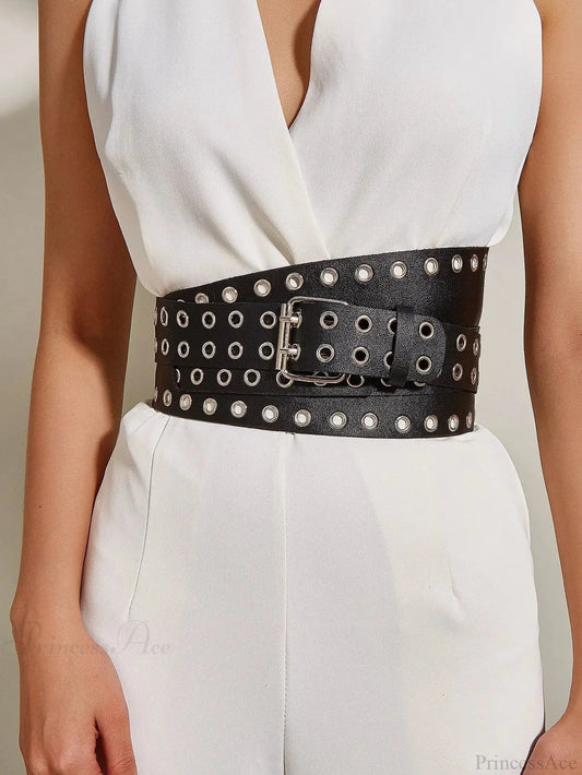 Hip Hop Gothic Punk Rivet Waistband Belt