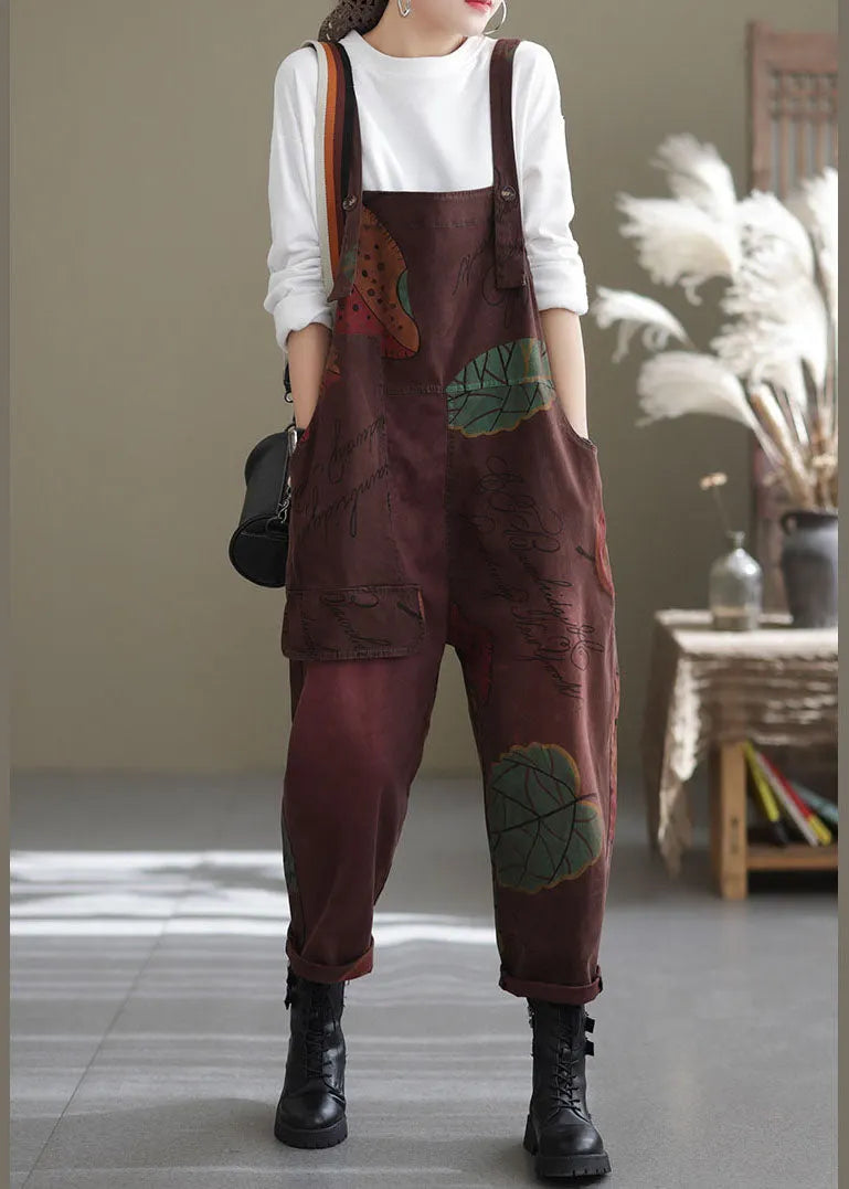 Mulberry Pockets Print Jumpsuit Spring
