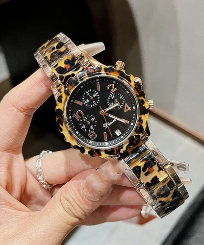 Boutique Colorblock Sapphire Crystal Patchwork Watch