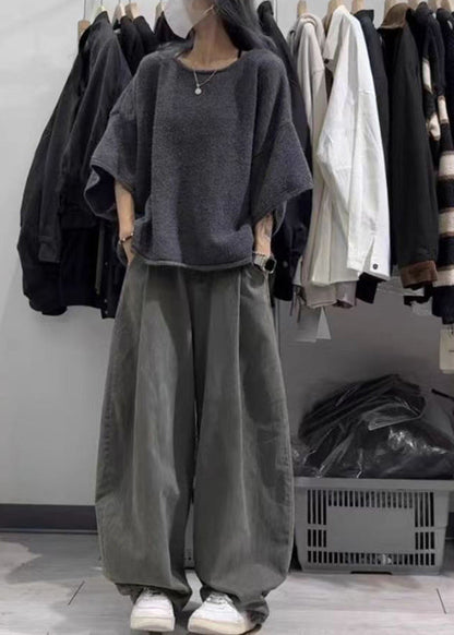 Oversized Cotton Overalls Two Piece Set Outfits Summer
