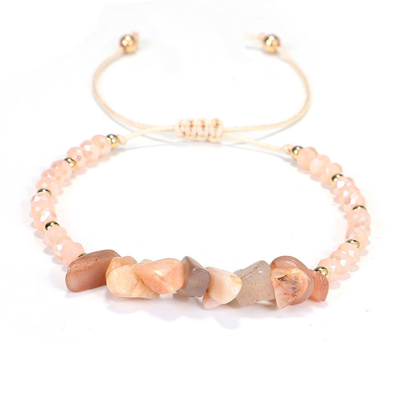Amethyst Purify Knit Bracelet With 8mm Healing Stones