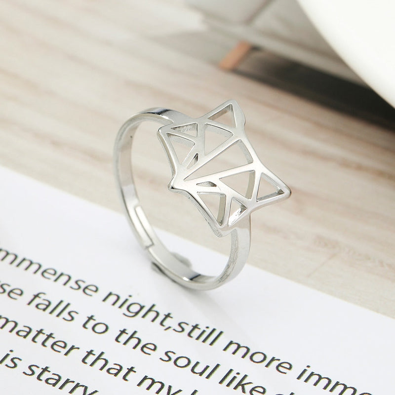 Origami Fox Rings - Adjustable