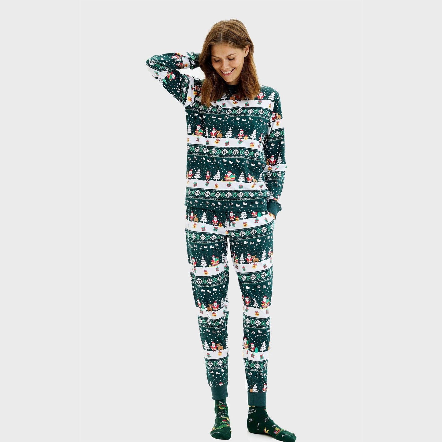 The Cheerful Christmas Pajamas Women's