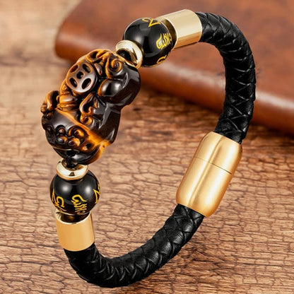 Fengshui Tiger Eye Pixiu Bracelet